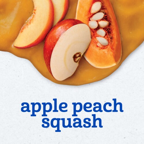 Gerber 2nd Foods Natural for Baby Baby Food Apple Peach Squash 4 oz Tubs (2 Pack) Perspective: left