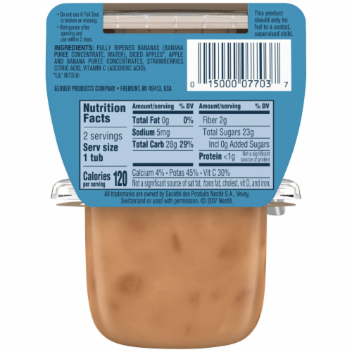 Gerber diced sales apples