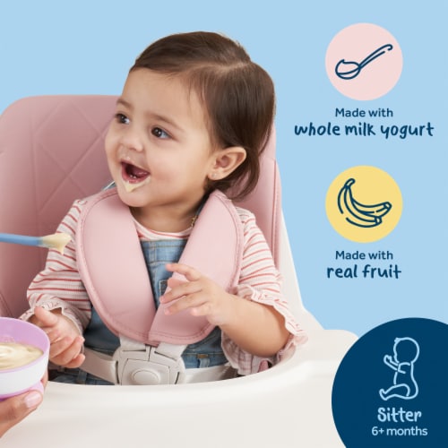 Gerber Yogurt Blends Stage 3 Baby Snacks Banana Perspective: left