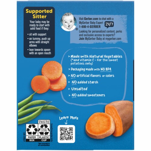 Gerber® My 1st Veggies Starter Kit Stage 1 Baby Food Multipack Perspective: left
