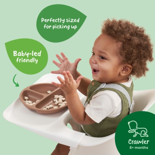 Gerber Baby Snacks Organic Puffs Peach Baby Food Perspective: left
