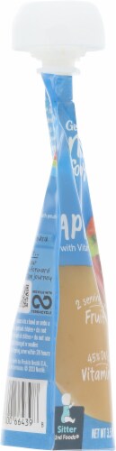 Gerber® Natural for Baby Apple Baby Food Pouch Perspective: left