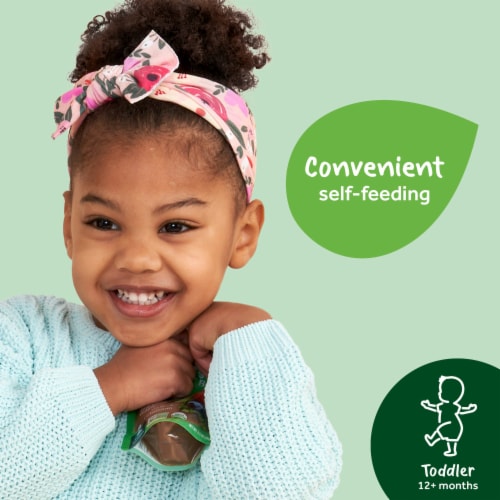 Gerber Organic Baby Food Pouches Plant-tastic Berry Harvest Fruit and Yogurt Alternative Perspective: left