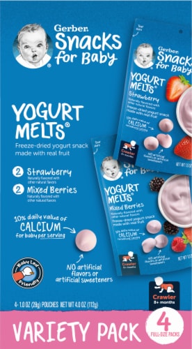 Gerber® Yogurt Melts® Freeze-Dried Yogurt Snacks Perspective: left