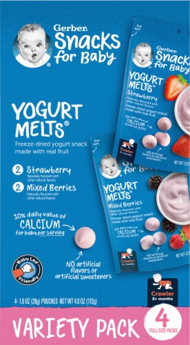 Gerber® Yogurt Melts® Freeze-Dried Yogurt Snacks Perspective: left