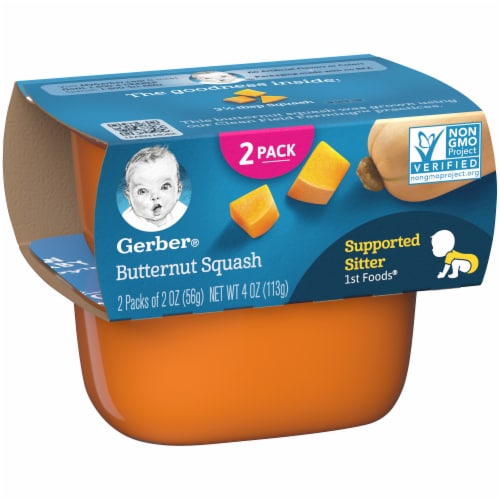 Gerber 1st Foods Butternut Squash Baby Food Perspective: left
