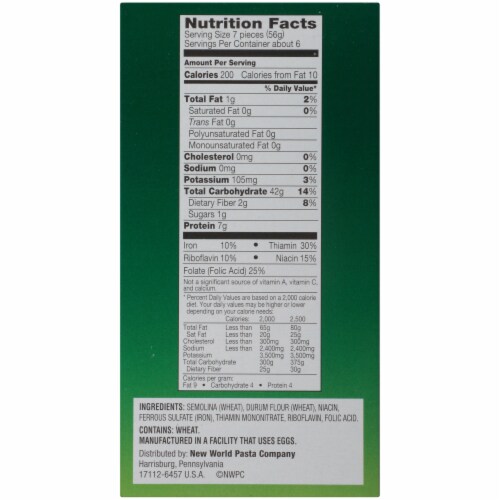 Creamette® Jumbo Shells Pasta Perspective: left