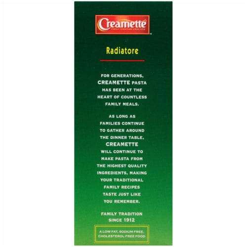 Creamette Radiatore Pasta Perspective: left