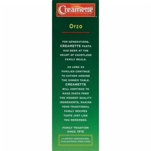 Creamette Orzo Pasta Perspective: left
