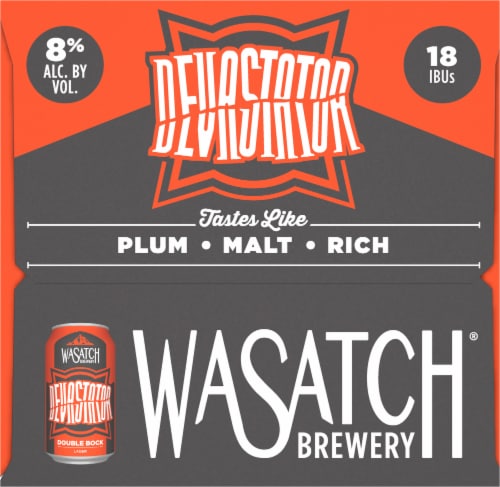 WaSatch Brewery Devastator Double Bock Lager Perspective: left