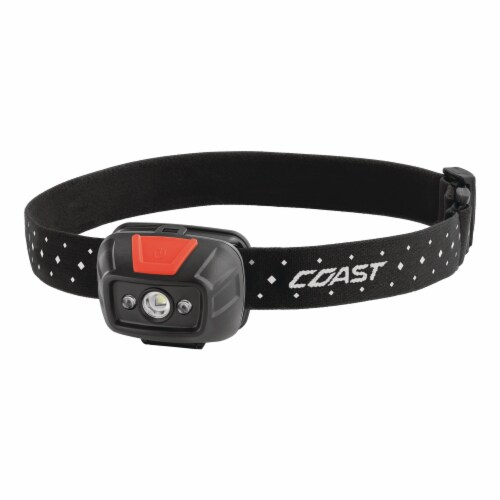 Coast Products 330 lumens Black/Red LED Head Lamp AAA Battery - Total Qty: 1 Perspective: left