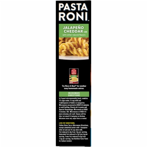 Pasta Roni® Jalapeno Cheddar Flavor Pasta Perspective: left