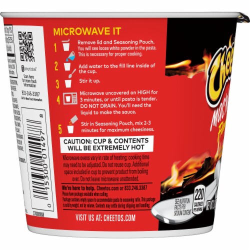 Cheetos® Flamin' Hot Mac'N Cheese Cup Perspective: left