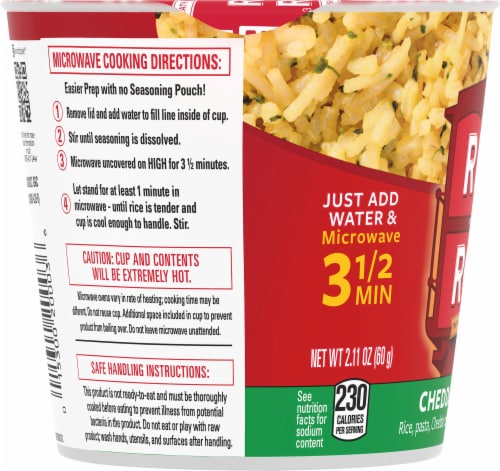 Rice-A-Roni Cheddar Broccoli Flavor Rice Cup Perspective: left