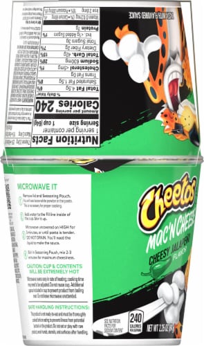 Cheetos Cheesy Jalapeno Mac'N Cheese Pasta Perspective: left