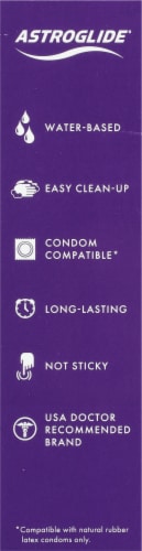 Astroglide Waterproof Silicone Liquid Personal Lubricant Perspective: left