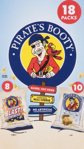Pirate's Booty Assorted Cheddar Snacks Perspective: left