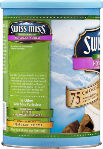 Swiss Miss® No Sugar Added Hot Cocoa Mix Perspective: left