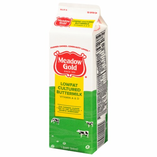 Meadow Gold Cultured 1% Lowfat Buttermilk Perspective: left