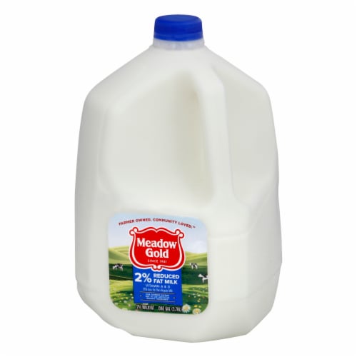 Meadow Gold 2% Reduced Fat Milk Perspective: left