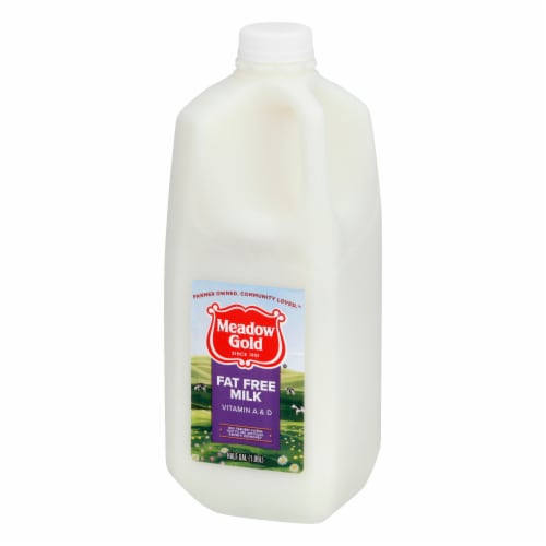 Meadow Gold Fat Free Skim Milk Perspective: left