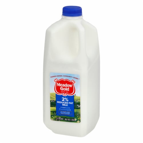 Meadow Gold 2% Reduced Fat Milk Perspective: left