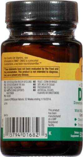 Country Life DMAE 350 mg Vegetarian Capsules Perspective: left