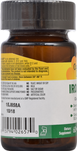 Country Life Iron Aid 15 mg Gluten Free Tablets Perspective: left