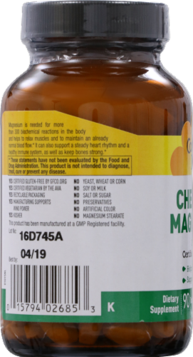 Country Life Chelated Magnesium 250mg Perspective: left