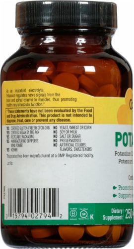 Country Life Potassium Tablets 99mg Perspective: left