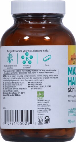 Country Life® Maxi-Hair Skin & Nails Tablets Perspective: left