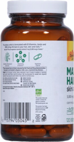 Country Life® Maxi-Hair Plus Skin & Nails Vegetarian Capsules Perspective: left