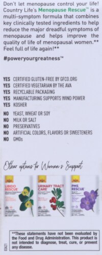 Country Life Menopause Rescue™ Dietary Supplement Perspective: left