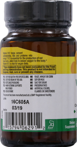 Country Life Vitamin B12 Tablets 60 Count Perspective: left