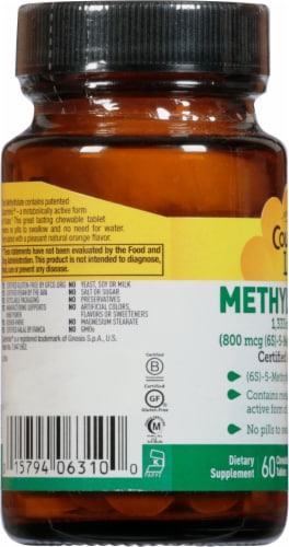 Country Life MethylFolate Orange Flavor Smooth Melts 800 mcg Perspective: left