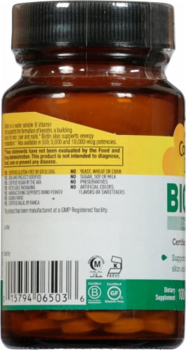 Country Life 1000 Mcg High Potency Biotin Perspective: left