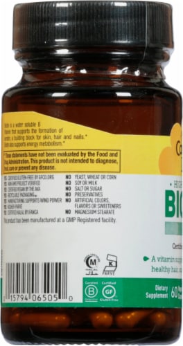 Country Life High Potency Biotin Vegan Capsules 5mg Perspective: left