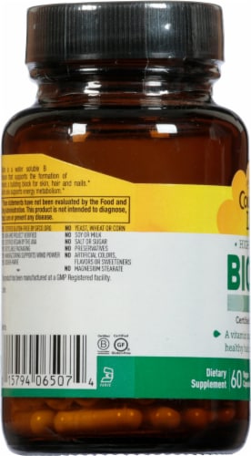Country Life High Potency Biotin Vegetarian Capsules 10mg Perspective: left