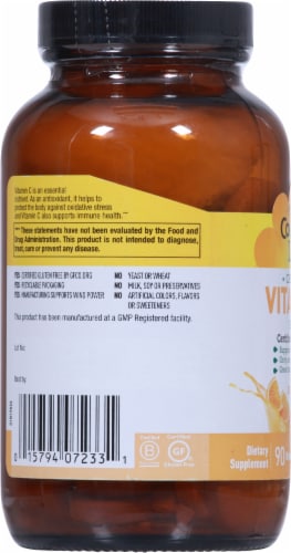 Country Life® Chewable Vitamin C Juicy Orange Flavor Wafers 500mg Perspective: left