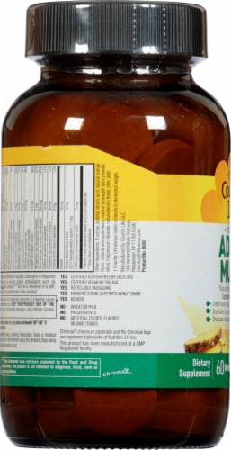 Country Life Chewable Adult Multi Vitamin / Mineral Formula Pineapple-Orange Flavor Wafers Perspective: left