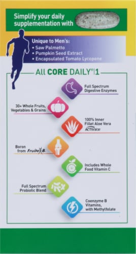 Country Life Core Daily-1 Men's Multivitamin Tablets Perspective: left