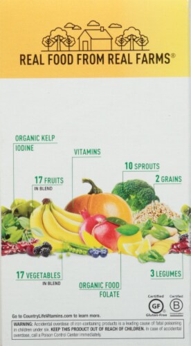 Realfood Organics Prenatal Daily Nutrition Tablets Perspective: left