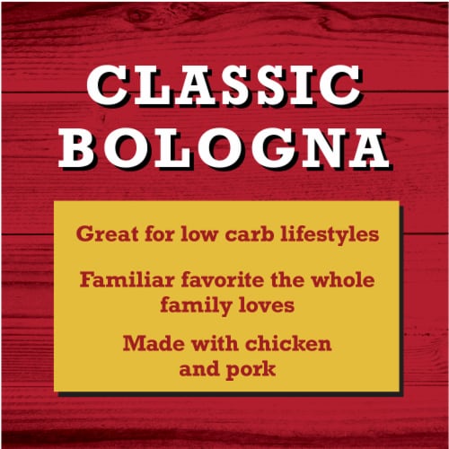 Classic Bologna Sliced Deli-Style Lunch Meat Perspective: left
