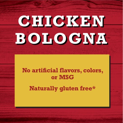 Chicken Bologna Sliced Deli-Style Lunch Meat Perspective: left