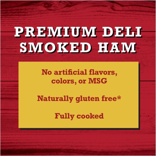 Premium Deli Smoked Ham Lunch Meat Perspective: left