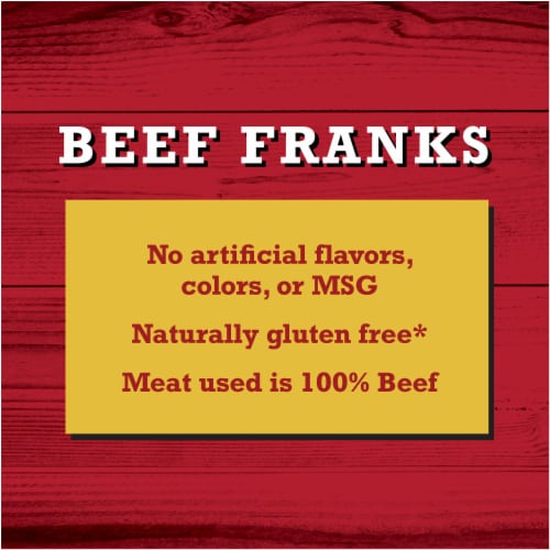 Beef Franks Hot Dogs Perspective: left