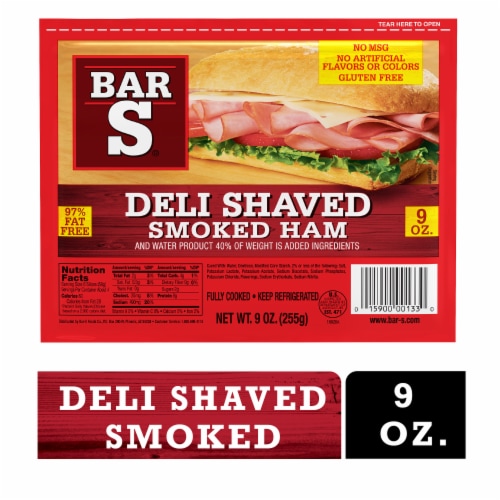 Deli Shaved Smoked Ham Lunch Meat Perspective: left