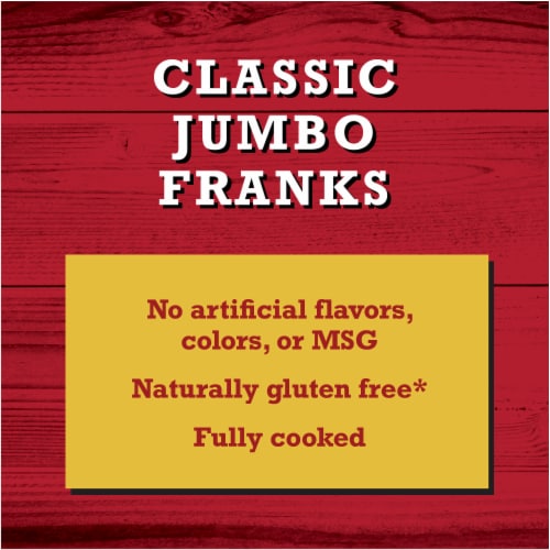 Classic Jumbo Franks Hot Dogs Perspective: left