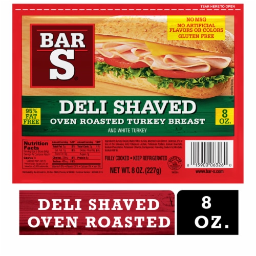 Deli Shaved Oven Roasted Turkey Breast Lunch Meat Perspective: left