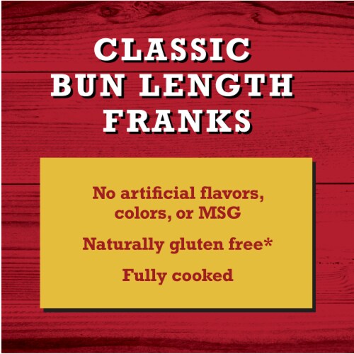 Classic Bun Length Franks Hot Dogs Perspective: left